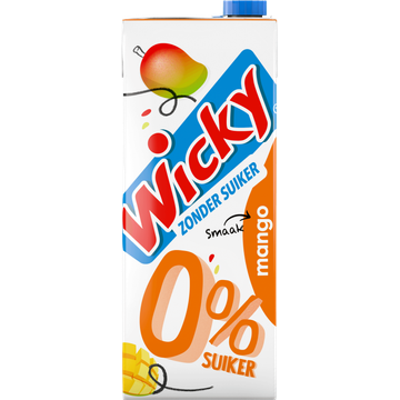 Wicky 0% Suiker Smaak Mango 1,5 L