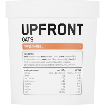 Upfront Instant Havermout Appel-Kaneelsmaak 75g
