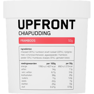 Upfront Chiapudding Cup Framboos 50g