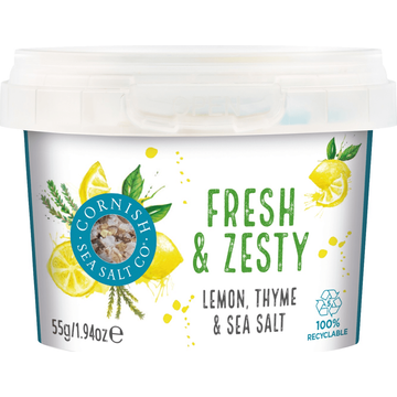 Cornish Sea Salt Fresh & Zesty 55g