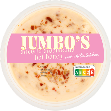 Jumbo's Ricotta Roomkaas Hot Honey met Chilivlokken 140 g