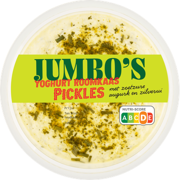 Jumbo's Yoghurt Roomkaas Pickles 140 g