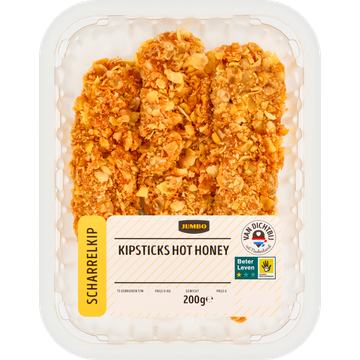 Jumbo Kipsticks Hot Honey Scharrelkip 200 g