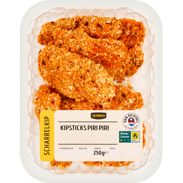Jumbo Kipsticks Piri Piri Scharrelkip 250 g