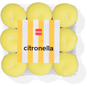 HEMA geur sfeerlichten citronella 18 stuks