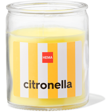 HEMA citronella geurkaars in glas met Ø6.5x8
