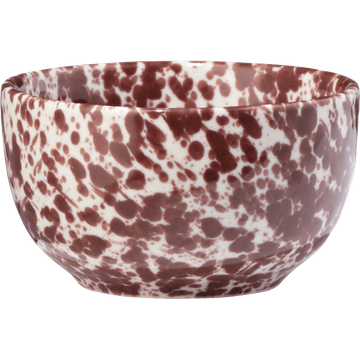 HEMA Schaaltje mini 7cm bordeaux speckle