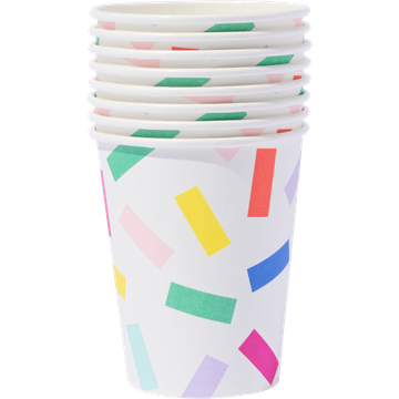HEMA bekers papier kleur 8 stuks