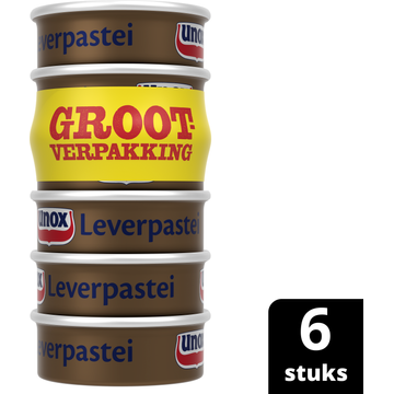 Unox Leverpastei Reguliere 6 x 56 g