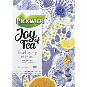 Pickwick Joy Of Tea Earl Grey Citrus Zwarte Thee 15 Stuks