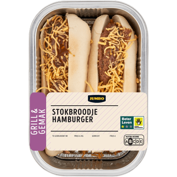 Jumbo Stokbroodjes Hamburger 2 Stuks