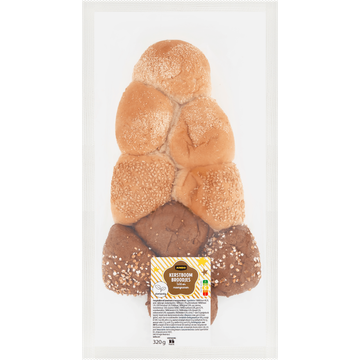 Jumbo Kerstboom Broodjes Wit en Meergranen 320 g