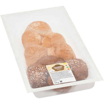 Jumbo Kerstboom Broodjes Wit en Meergranen 320 g