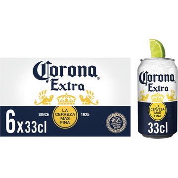 Corona Extra Bier Blikken 6 x 33 cl