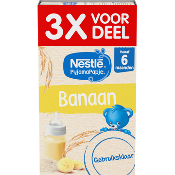 Nestlé PyjamaPapje® Banaan 6+ maanden baby pap 3 x 250 ml