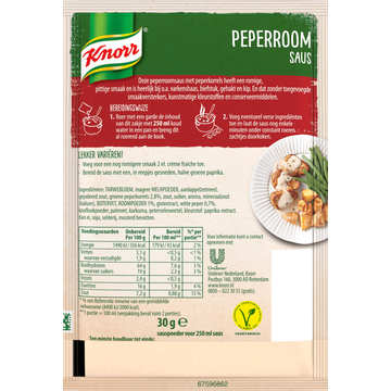 Knorr Mix Peperroomsaus 30 g