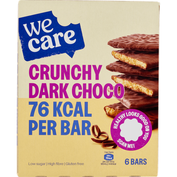 WeCare Crunchy Dark Choco 6 x 17 g