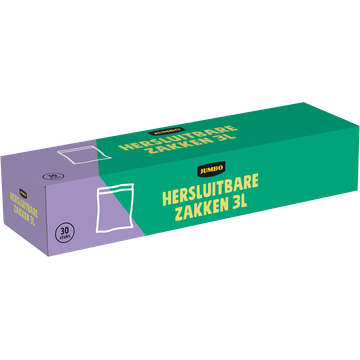 Jumbo Hersluitbare Zakken 3L 30 Stuks