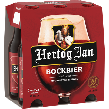 Hertog Jan Bockbier Bier Flessen 6 x 30 cl
