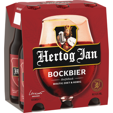 Hertog Jan Bockbier Bier Flessen 6 x 30 cl