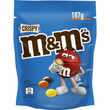 M&M'S Crispy chocolade snoepjes 187g