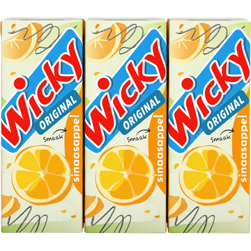 Wicky Original Smaak Sinaasappel 200 ml