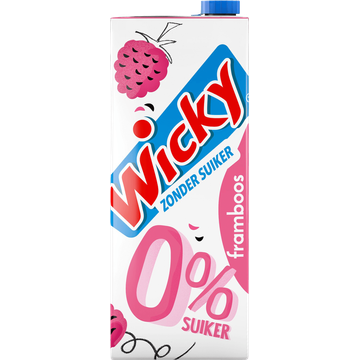 Wicky 0% Suiker Smaak Framboos 1,5 L