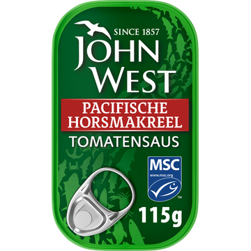 John West Horsmakreel Tomaat MSC 115 g