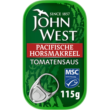 John West Horsmakreel Tomaat MSC 115 g