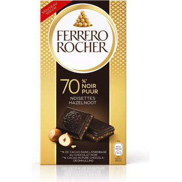Ferrero Rocher Puur 70% Hazelnoot 90 g