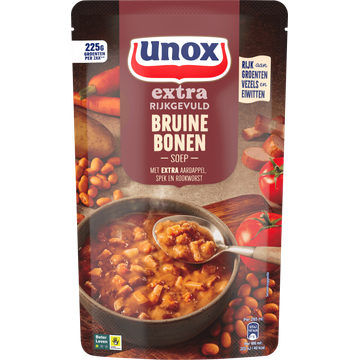 Unox Extra Rijkgevuld Soep In Zak Bruine Bonen 570 ml