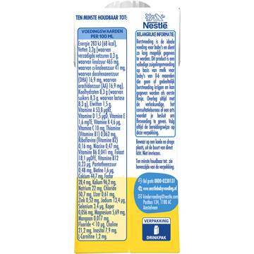Nestlé Little Steps Volledige Zuigelingenvoeding 0-6 Maanden 200 ml