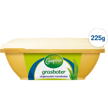 Campina Grasboter Ongezouten Roomboter 225 g