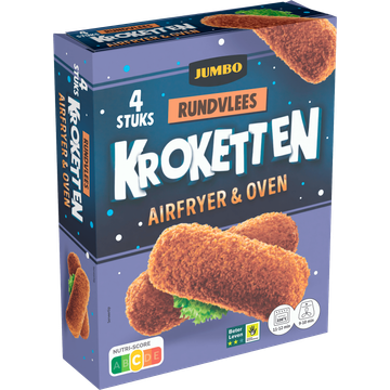 Jumbo Rundvleeskroketten Airfryer & Oven 4 Stuks
