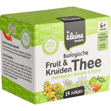 De Kleine Keuken Biologische Fruit & Kruiden Thee 6+ Maanden 15 Stuks