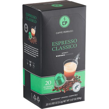 Caffè Perrucci Koffiecups Espresso Classico 20 Stuks