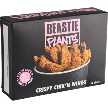 Beastie Plants Crispy Chik'n Wings 8 Stuks 180 g