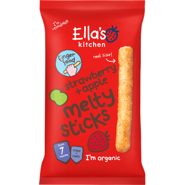 Ella's Kitchen Melty Sticks Aardbei Appel 7M+ 16 g