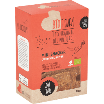 Bio Today Mini Snacker Wortel Chilipeper 100 g