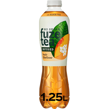 Fuze Tea Infused Peach-Elderflower with Black Tea No Sugar 1,25 L