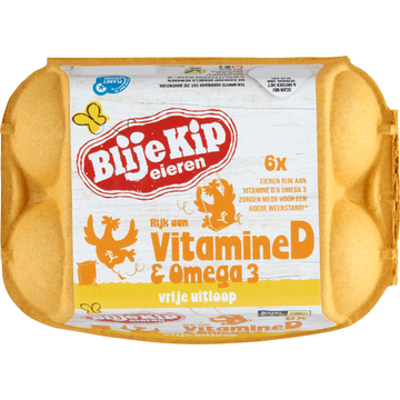 Blije Kip Eieren Vrije Uitloop 6 Stuks