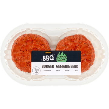 Jumbo BBQ Plantaardige Burger Gemarineerd 2 Stuks