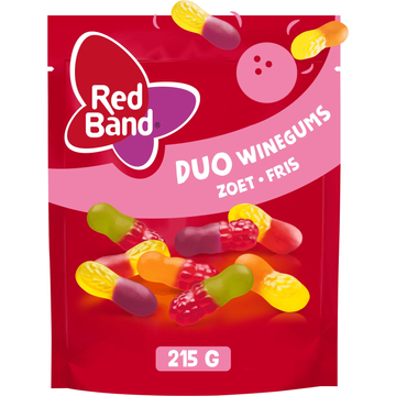 Red Band Duo Winegums Zoet Fris 215 g