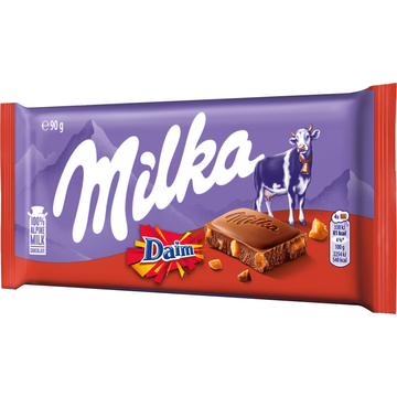 Milka Daim Chocolade Tablet 90g