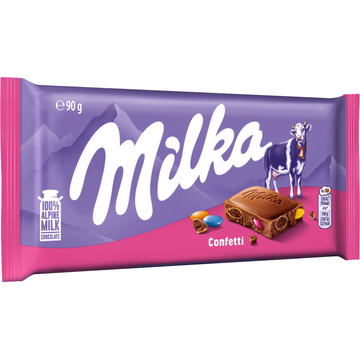 Milka Chocoladereep Confetti 90 g