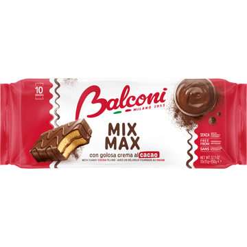 Balconi Mix Max with Yummy Cocoa Filling 10 x 35 g