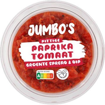 Jumbo's Pittige Paprika Tomaat Groente Spread & Dip 150 g