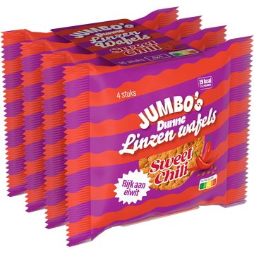 Jumbo's Dunne Linzenwafels Sweet Chili 4 st
