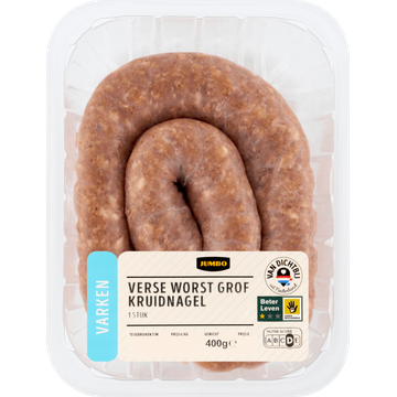 Jumbo Verse Worst Grof Kruidnagel Varken 400 g