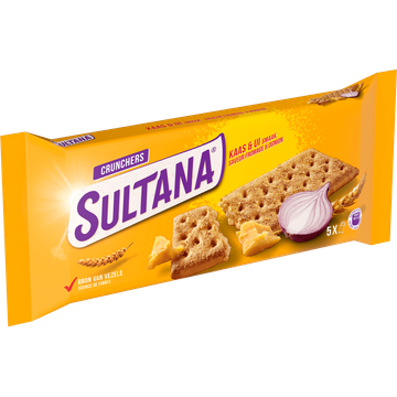 Sultana Crunchers Kaas & Ui 5x3 stuks